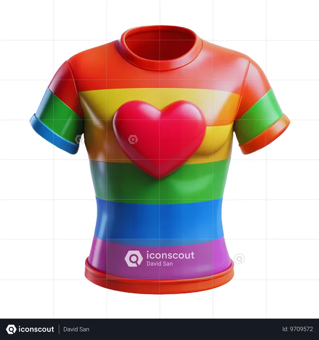 Camisa del orgullo  3D Icon