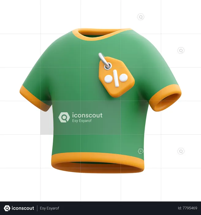 Camiseta de descuento  3D Icon