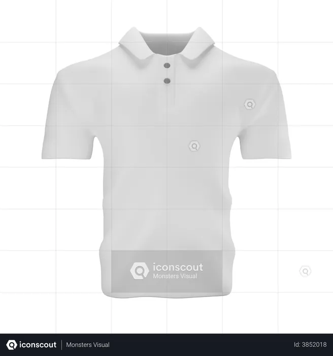 Camisa Polo  3D Illustration