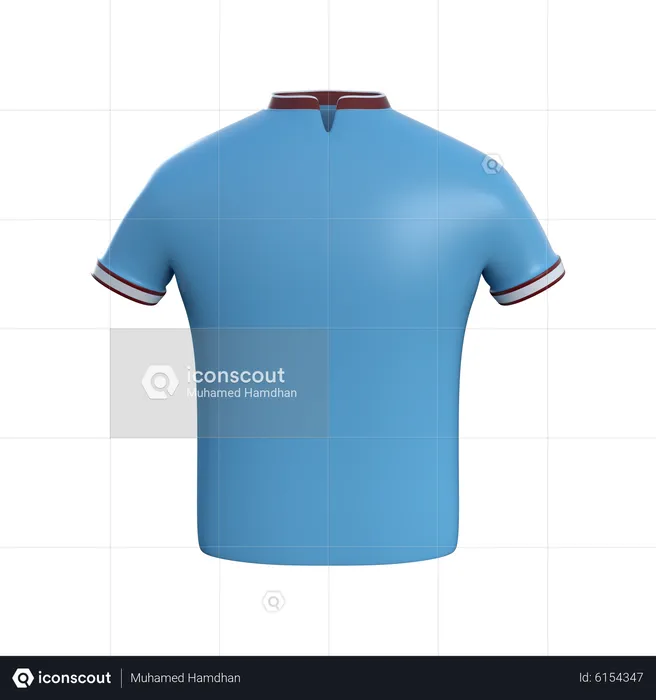 Camisetas futbol ciudad hombre  3D Icon