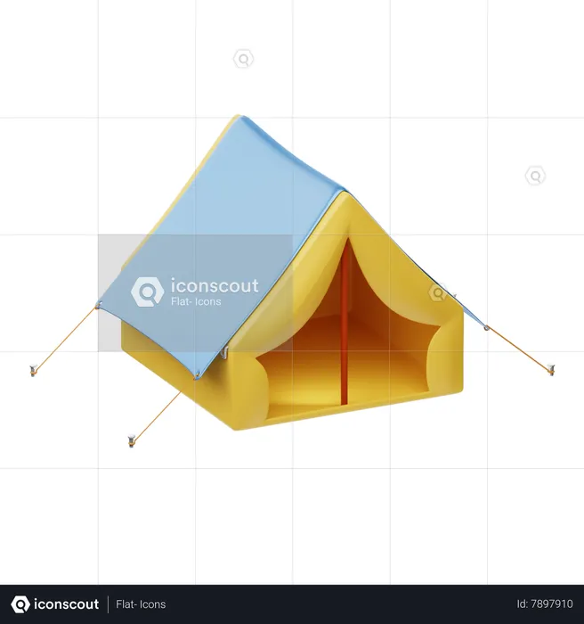 Camp  3D Icon