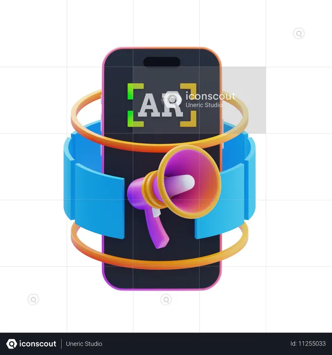 Campagnes de réalité augmentée (AR)  3D Icon