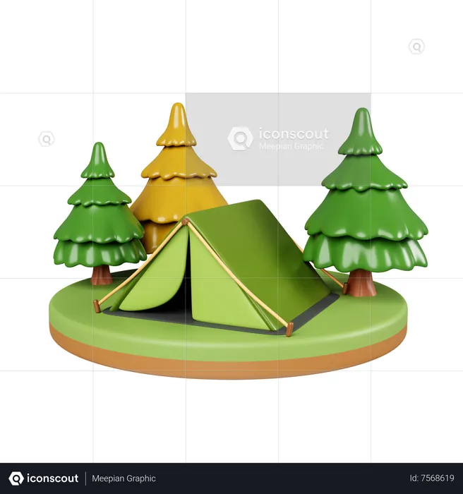 Acampar  3D Icon