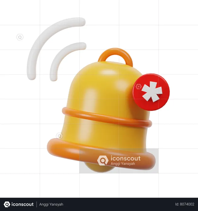 Alerta de campana  3D Icon