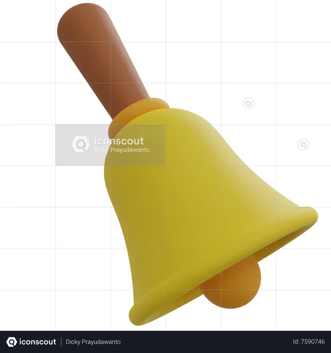 Campana de mano  3D Icon