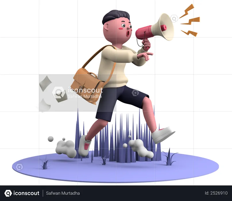 CAMPAÑA de Marketing  3D Illustration