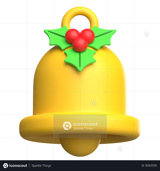 Campana de navidad  3D Icon