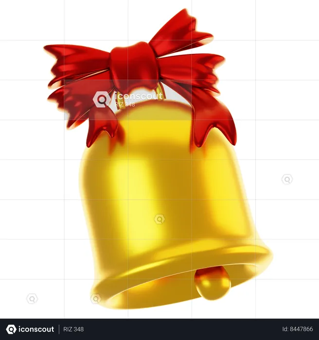 Campana de navidad  3D Icon