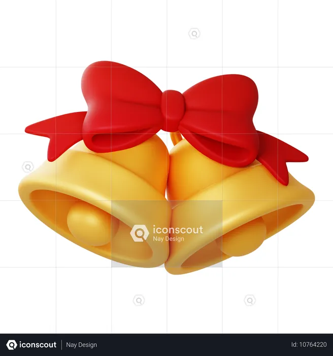 Campana de navidad  3D Icon