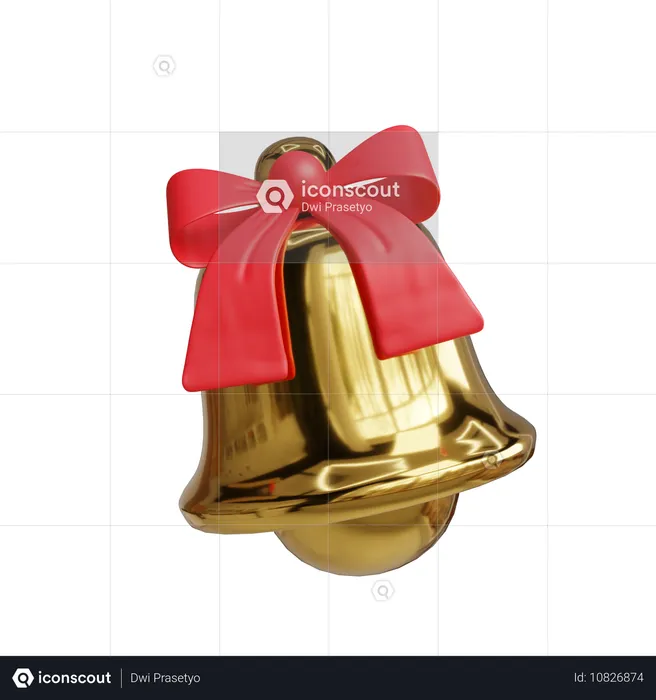 Campana de navidad  3D Icon