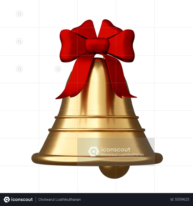 Campana de navidad  3D Icon