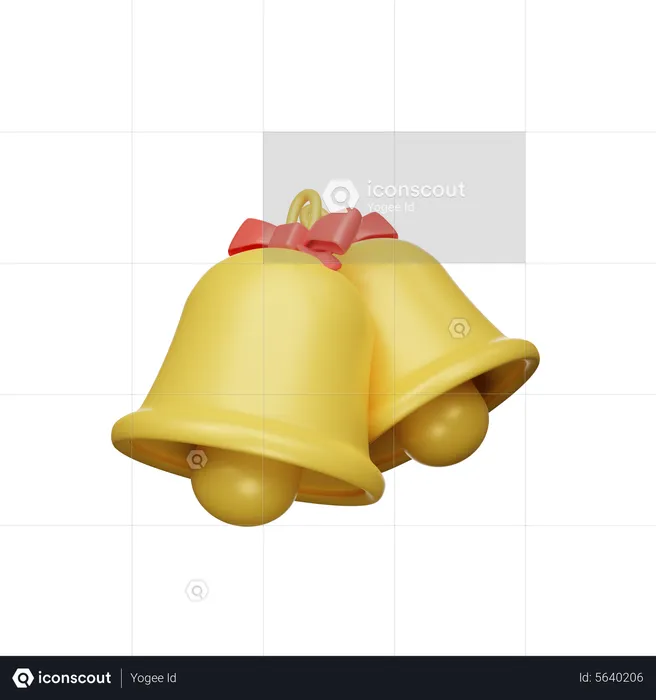 Campana de navidad  3D Icon