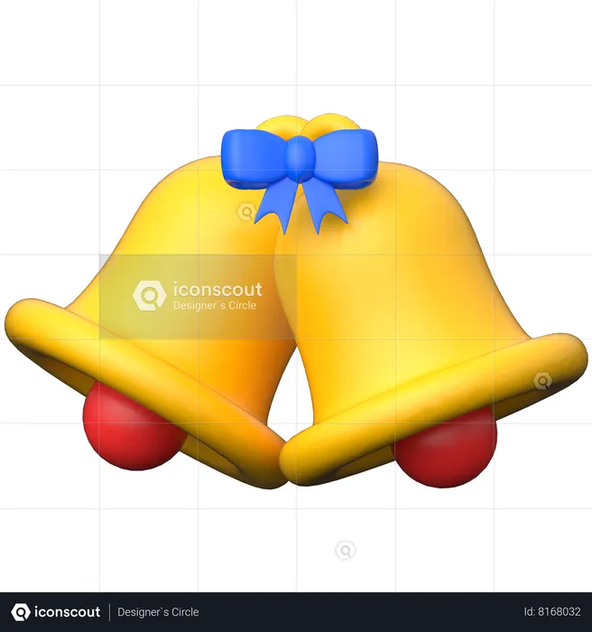 Campana de navidad  3D Icon