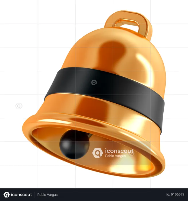 Campana de notificación  3D Icon