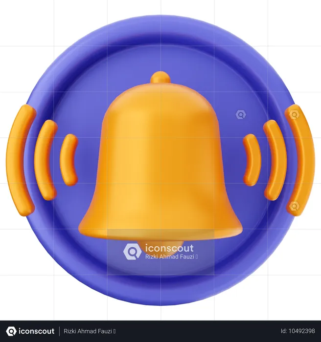 Campana de notificación  3D Icon