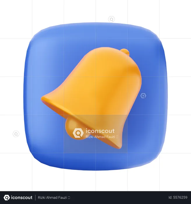 Campana de notificación  3D Icon