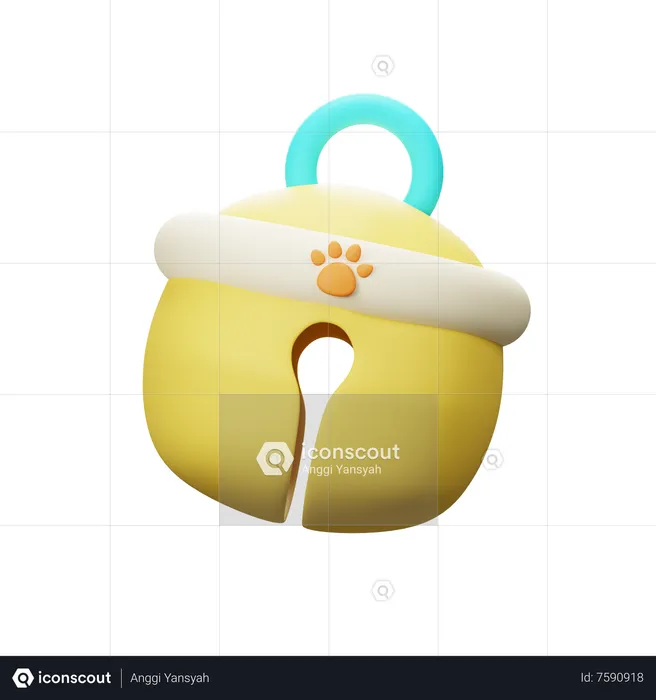 Campana para mascotas  3D Icon