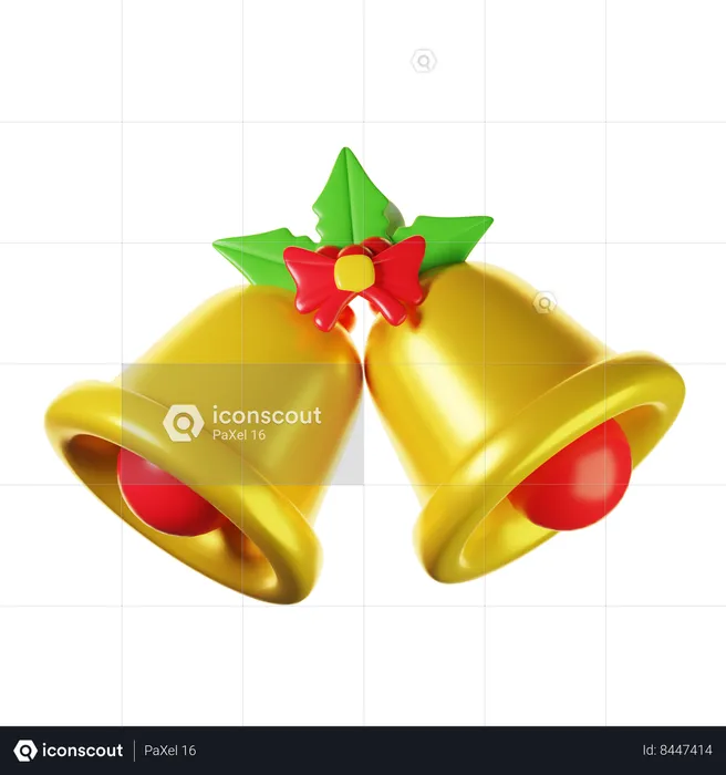 Campanas de navidad  3D Icon