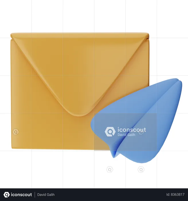 Campanha de marketing direto por e-mail  3D Icon