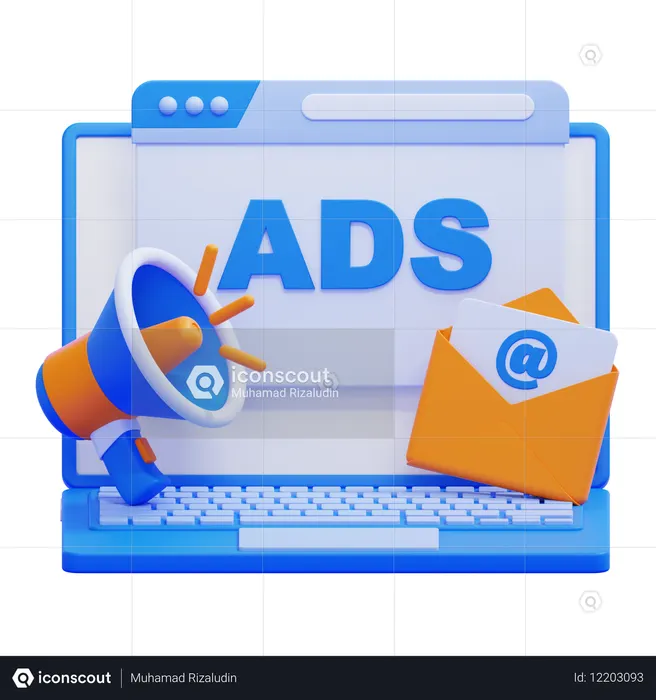 Campanha digital  3D Icon