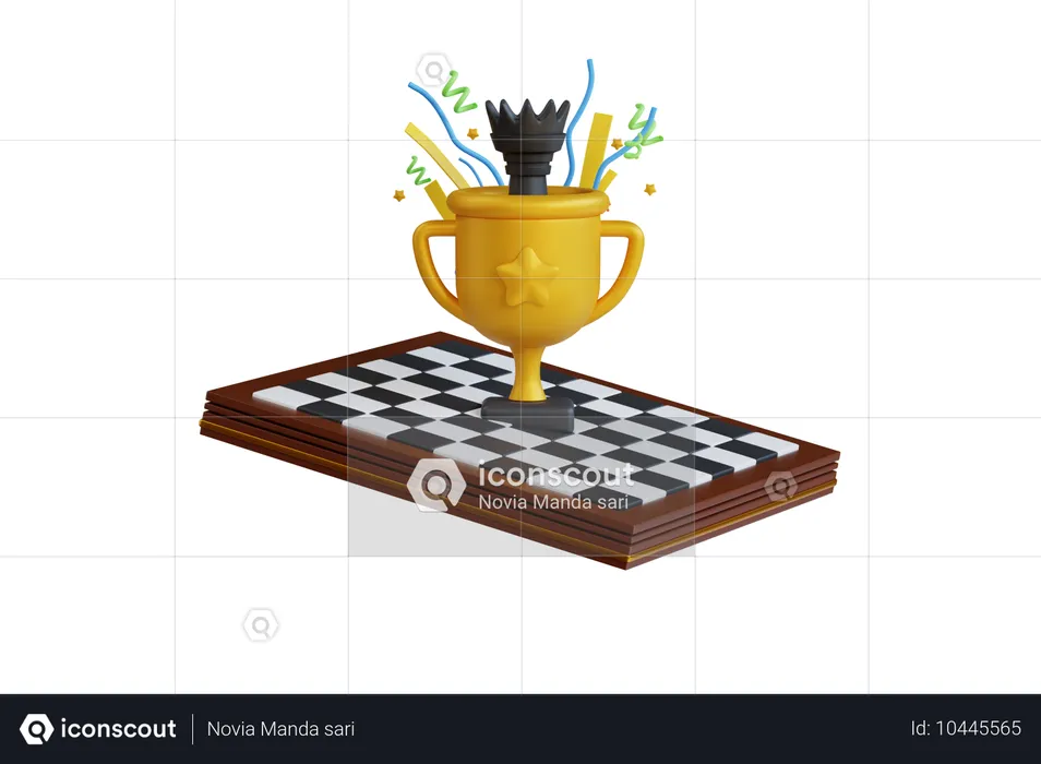 Campeón de ajedrez  3D Icon