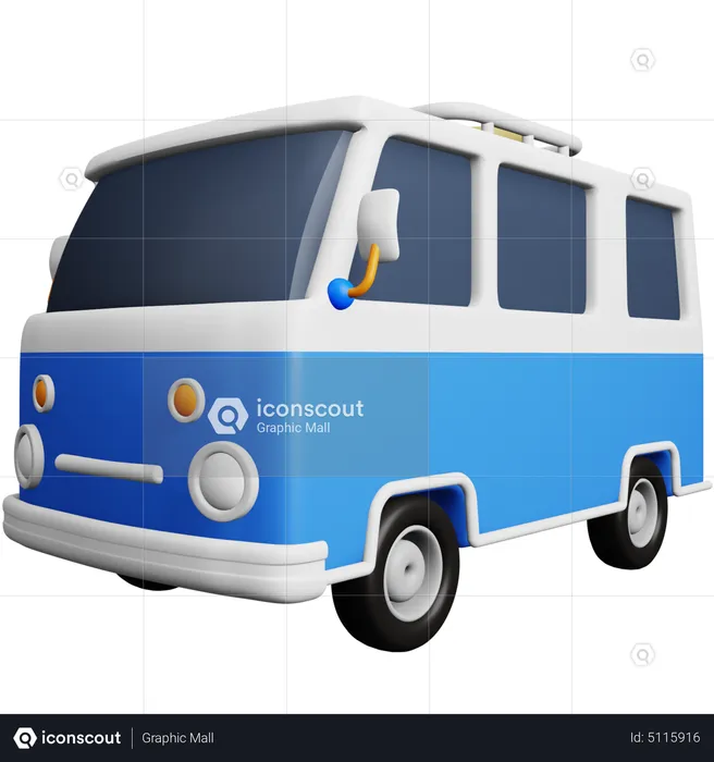 Camper Van  3D Icon