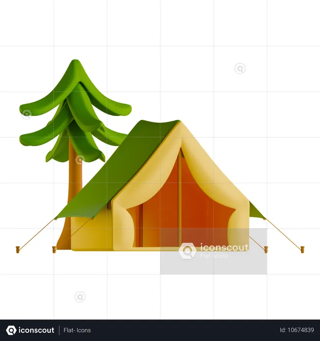 Camping  3D Icon