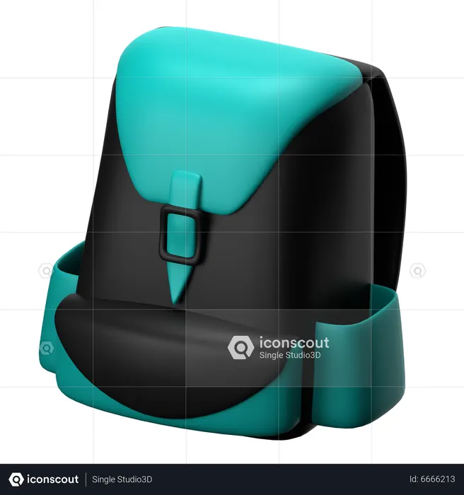 Camping Backpack  3D Icon