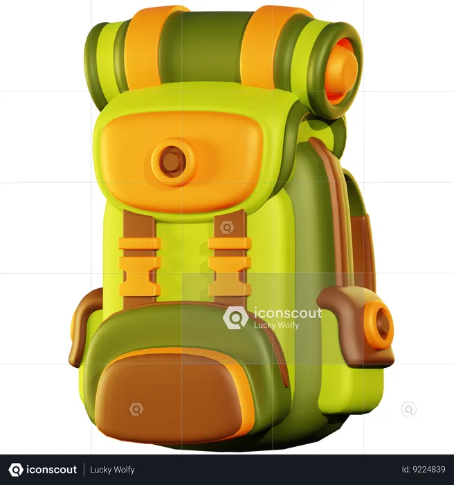 Camping Bag  3D Icon