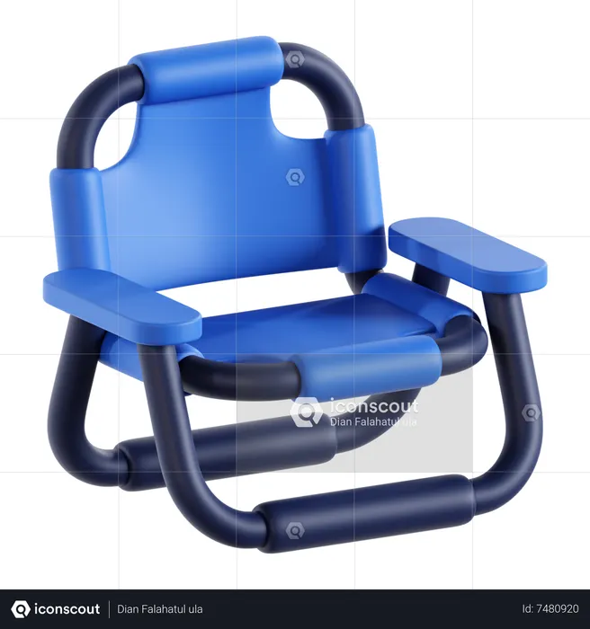 Camping Chair  3D Icon