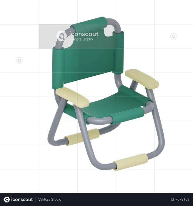 Camping Chair  3D Icon