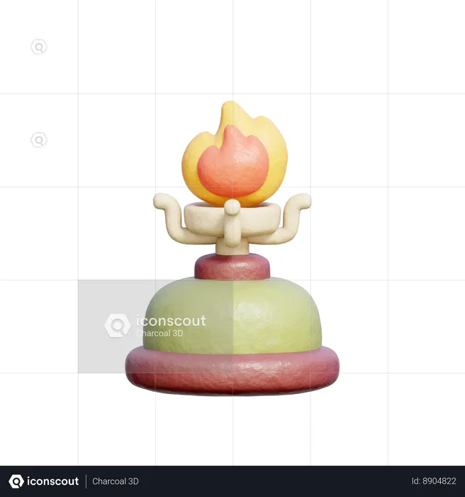 Camping gas Stove  3D Icon