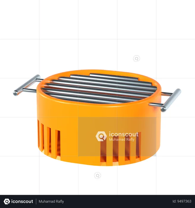 Camping Grill  3D Icon