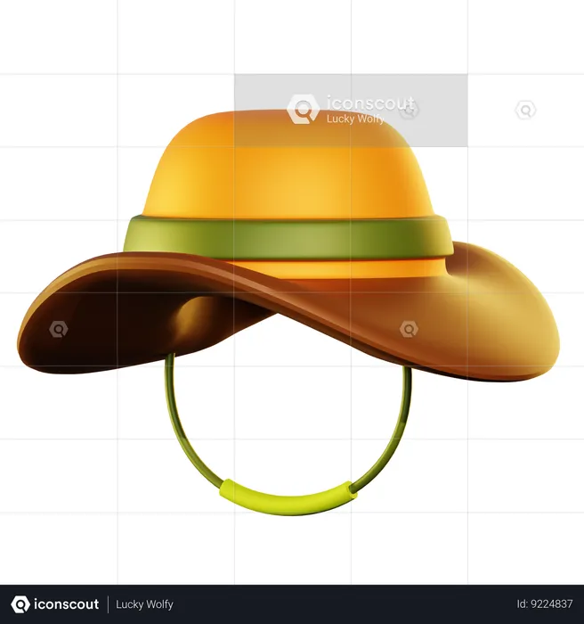 Camping Hat  3D Icon