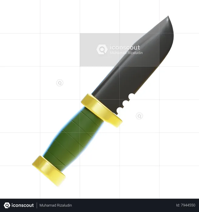 Camping Knife  3D Icon