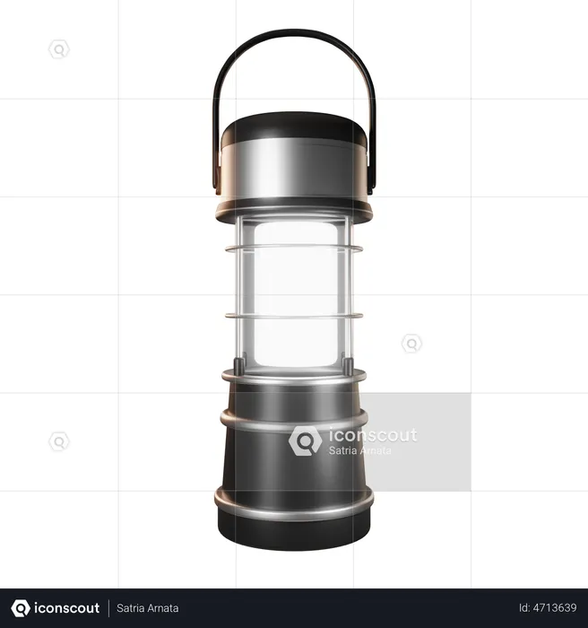 Camping Lamp  3D Illustration