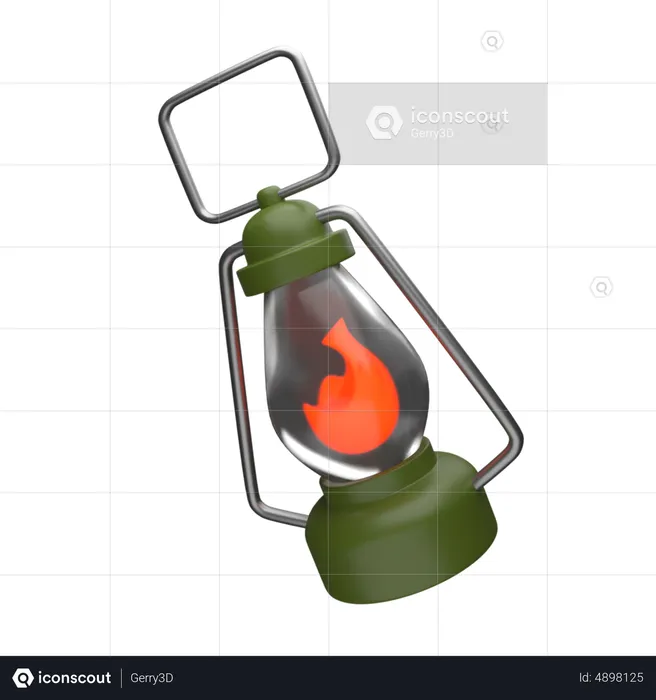 Camping Lamp  3D Icon