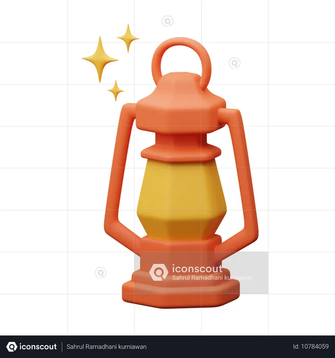 Camping Lantern  3D Icon