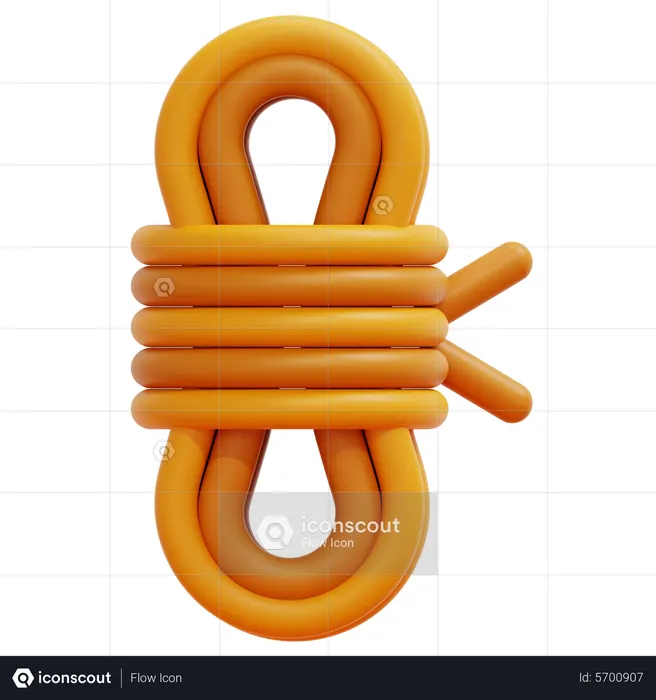 Camping Rope  3D Icon