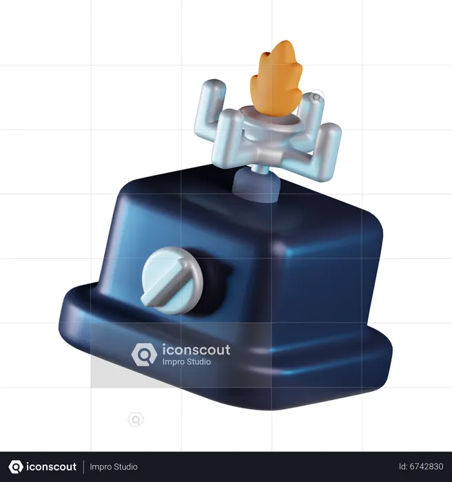 Camping Stove  3D Icon
