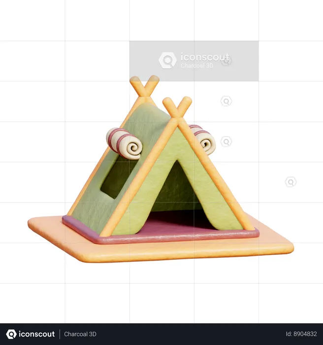 Camping Tent  3D Icon