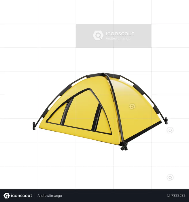 Camping Tent  3D Icon