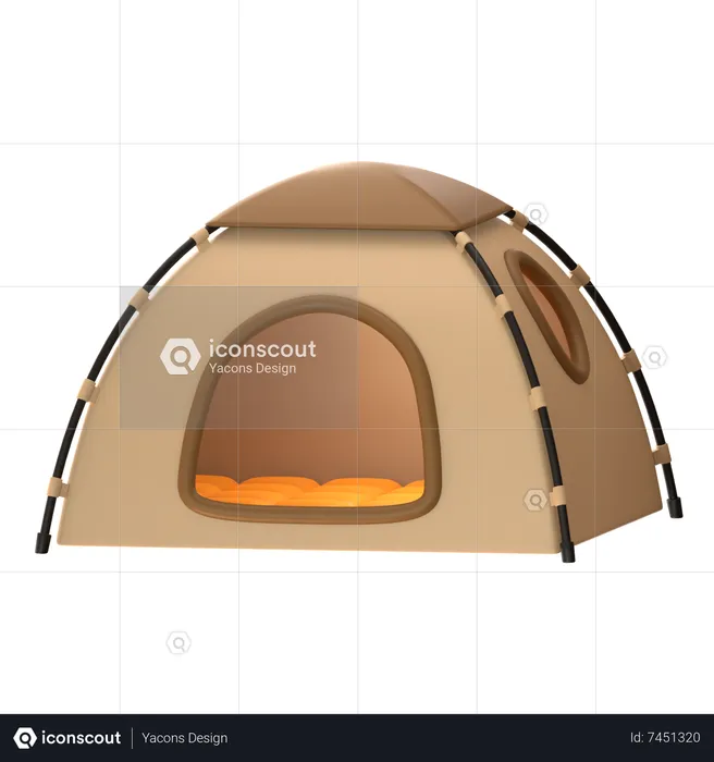 Camping Tent  3D Icon