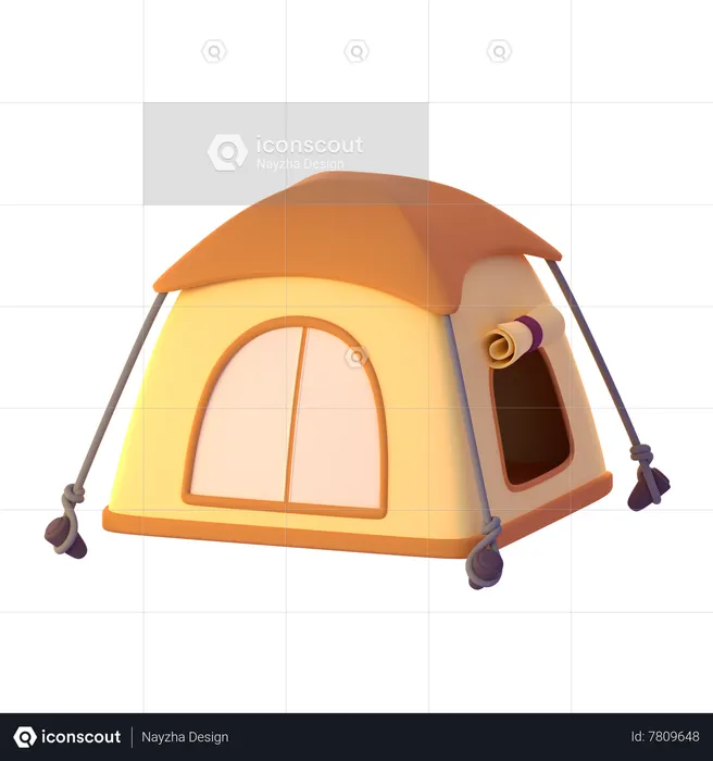 Camping Tent  3D Icon