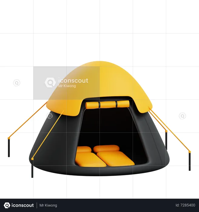 Camping Tent  3D Icon