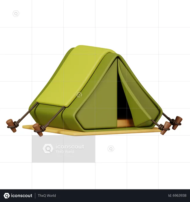 Camping Tent  3D Icon