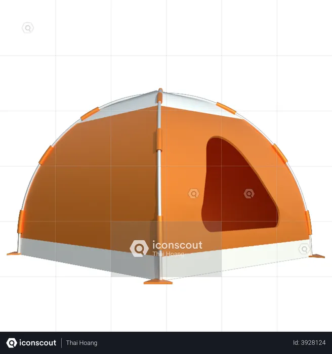 Camping Tent  3D Illustration