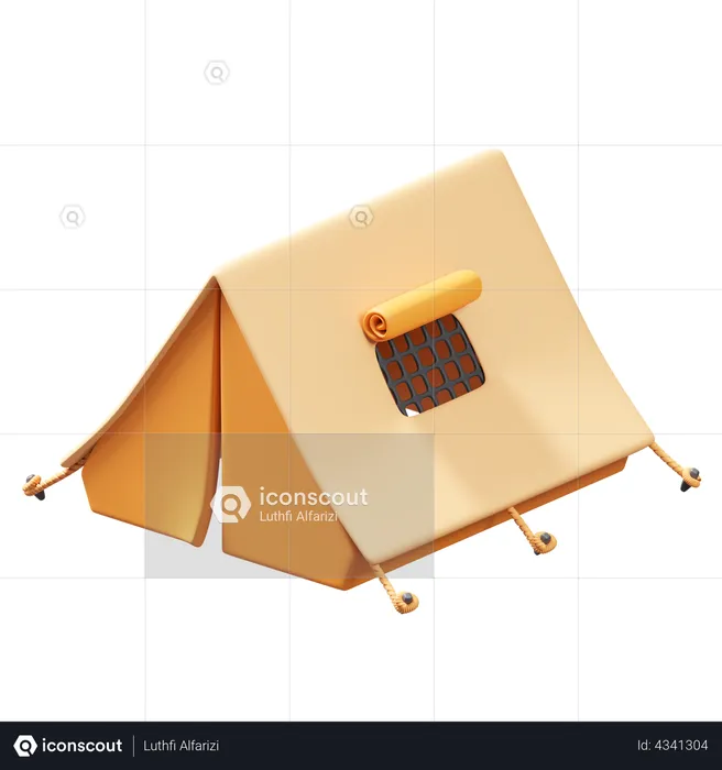 Camping Tent  3D Illustration