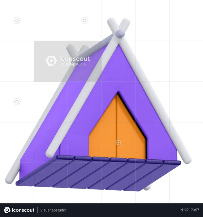 Tente de camping  3D Icon