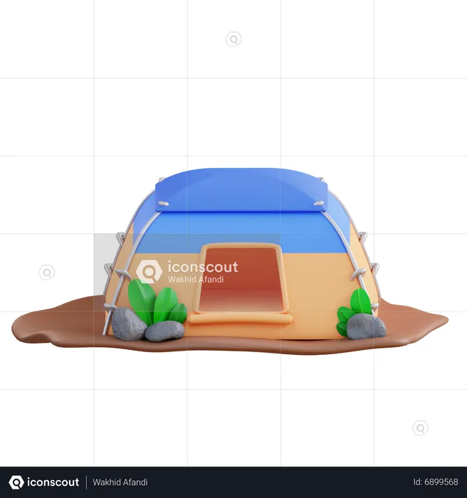 Tente de camping  3D Icon